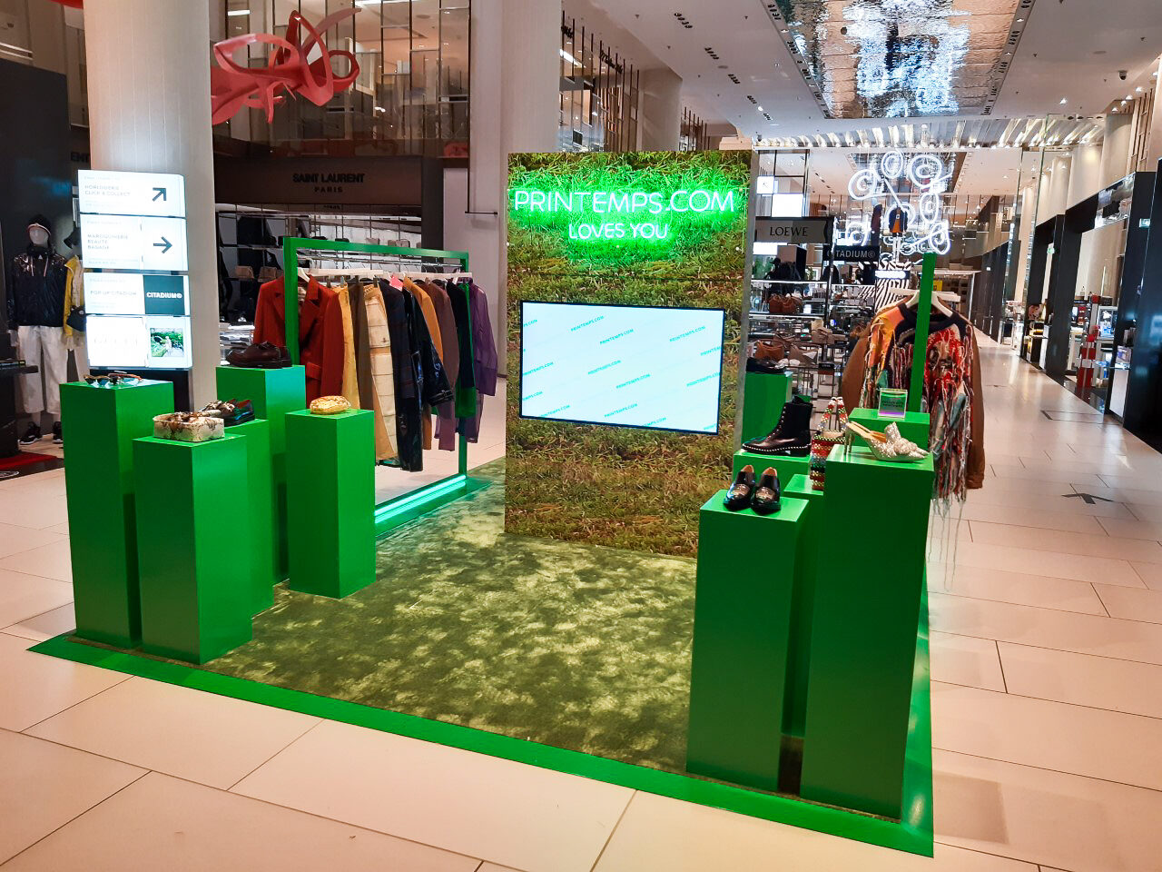 Printemps.com, pop-up Louvre
